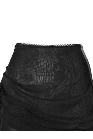 Black silk asymmetrical skirt THE ANDAMANE | T180361ATNS038999